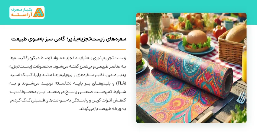 سفره‌های زیست‌تجزیه‌پذیر؛ گامی سبز به‌سوی طبیعت
